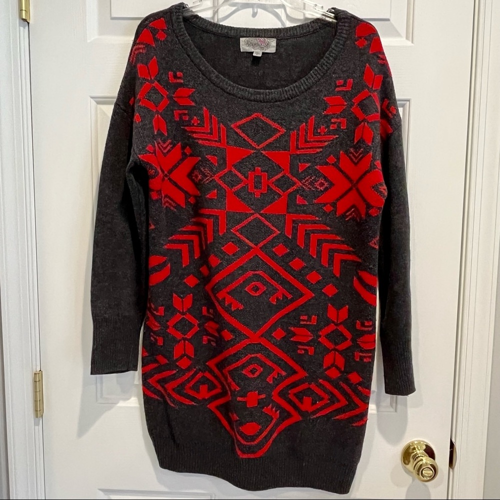 Urban Outfitters Ecote Gray Long Sleeve Sweater Dress- L
